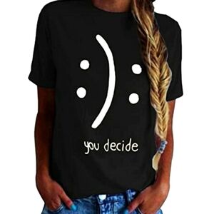 BLACKMYTH You Decide  Graphic Short Sleeve T-Shirt in Black Size L